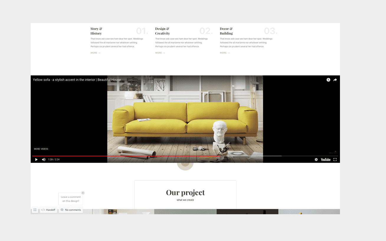 Marvel & YouTube | Embded Videos into Prototypes